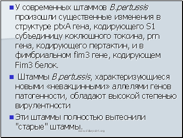    B.pertussis      ptxA ,  S1   , prn ,  ,    fim3 ,  Fim3 .