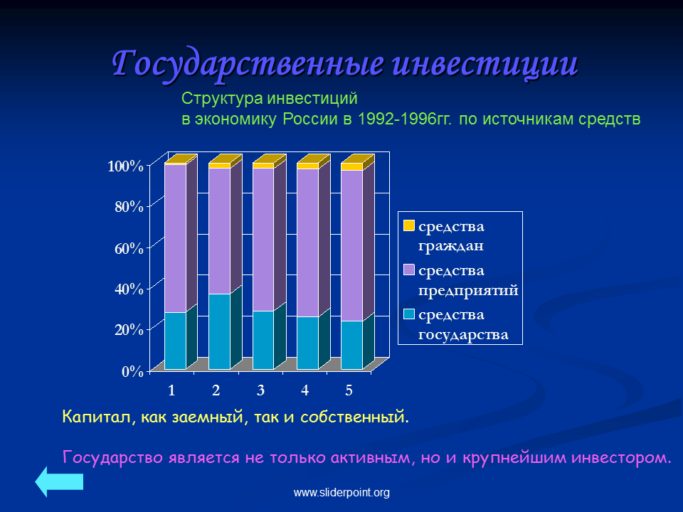 Государственные инвестиции в экономику