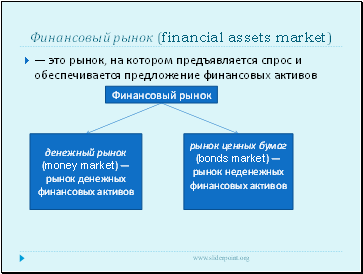   (financial assets market)