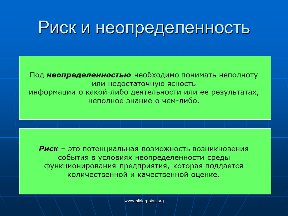 Потенциальный аспект. Понятие риска и неопределенности. Экономические риски и неопределенность. Понятие риск и неопределенность. Риск и неопределенность в экономике.