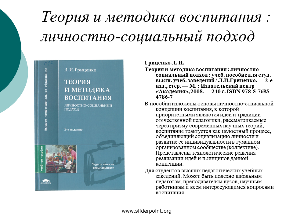 Теория и методика воспитания. К личностно-социальным теориям воспитания. Теория воспитания лекции. Цели теории и методики воспитания.