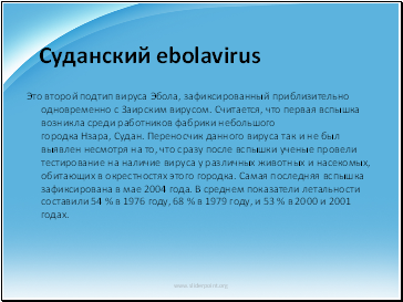 —уданский ebolavirus