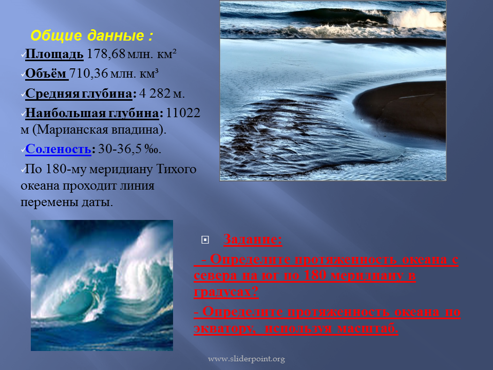 Количество тихого океана. Тихий океан презентация. Тихий океан слайд. Информация на тему тихий океан. Тихий океан интересная презентация.