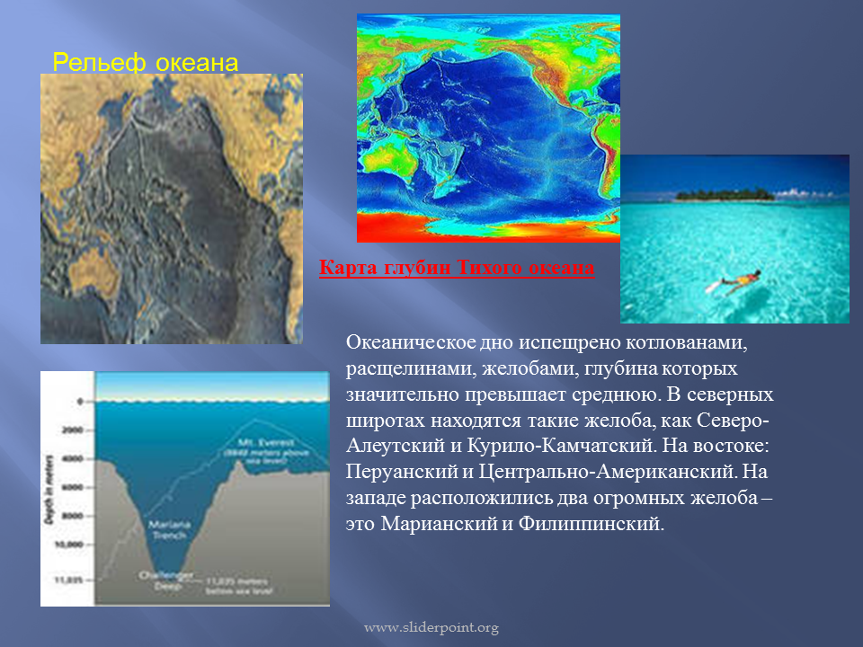 Природные особенности океанов