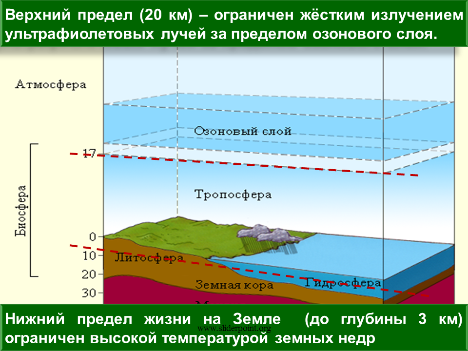 Границы жизни атмосферы