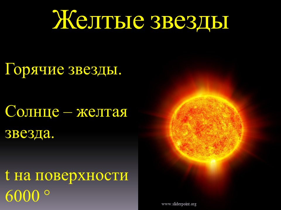 Солнце звезды 9 класс. Желтая звезда. Солнце желтая звезда. Самая горячая звезда. Жёлтые звёзды названия.