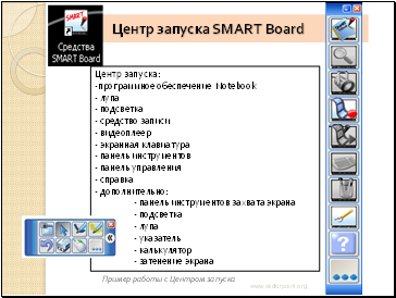 Центр запуска SMART Board