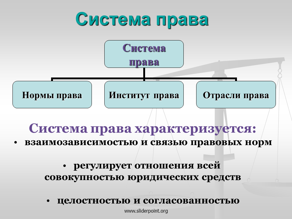 Отрасли и институты международного