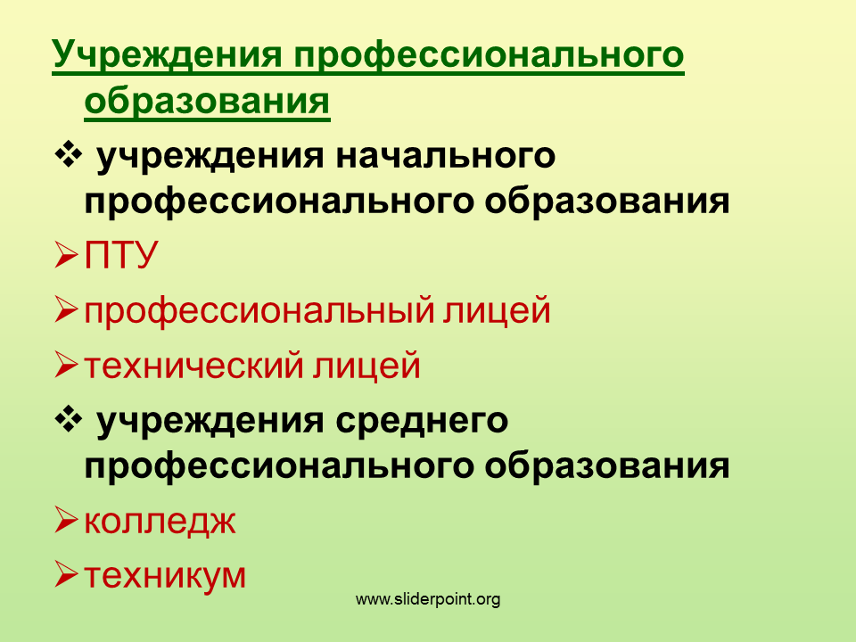 Учреждения среднего профессионального образования. Учреждения начального профессионального образования. Начальное профессиональное образование учебные заведения. Начальное профессиональное образование это. Названного учреждения образования