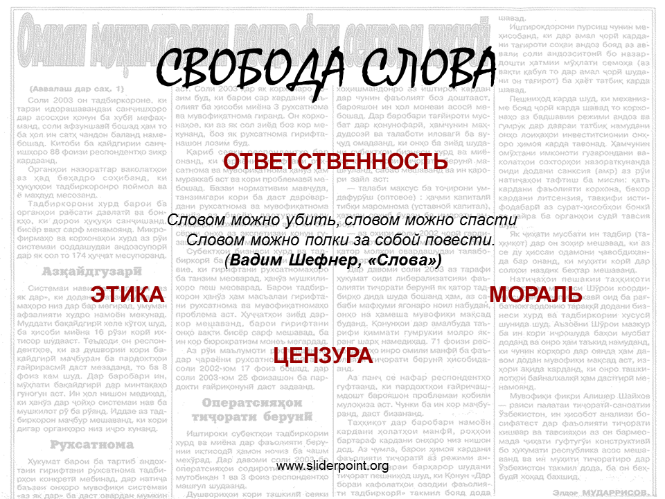 Свобода слова цензура