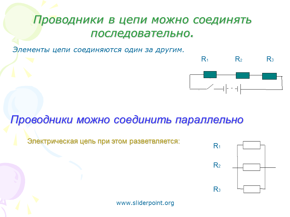 Элементы физической цепи. Проводник в электрической цепи. Последовательное соединение проводников в электрической цепи. Элементы Эл цепи. Электрические цепи проводников.