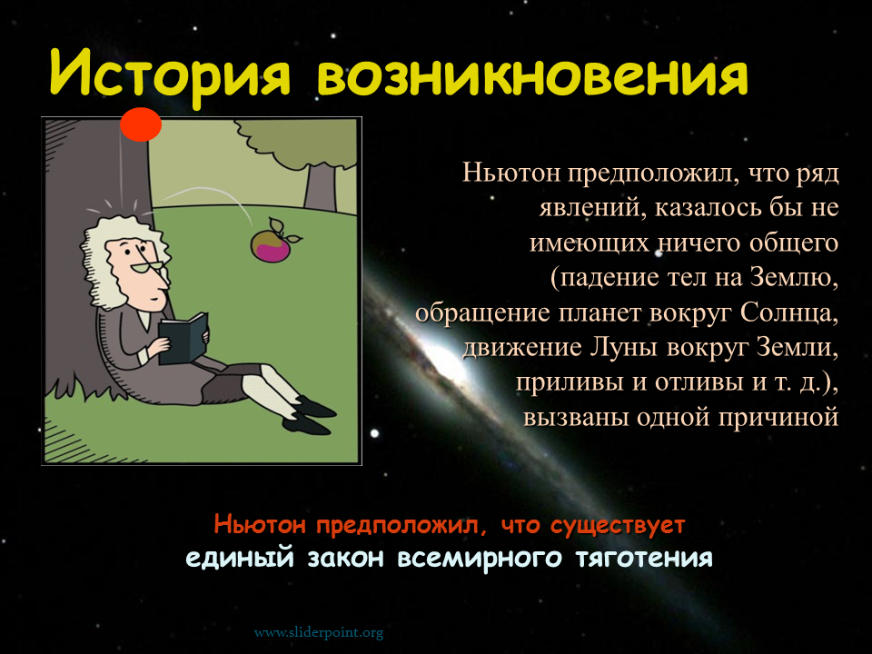 История появления законов. Закон Всемирного тяготения. Закон Всемирного тяготения Ньютона. История возникновения закона Всемирного тяготения. Гравитация Ньютон.