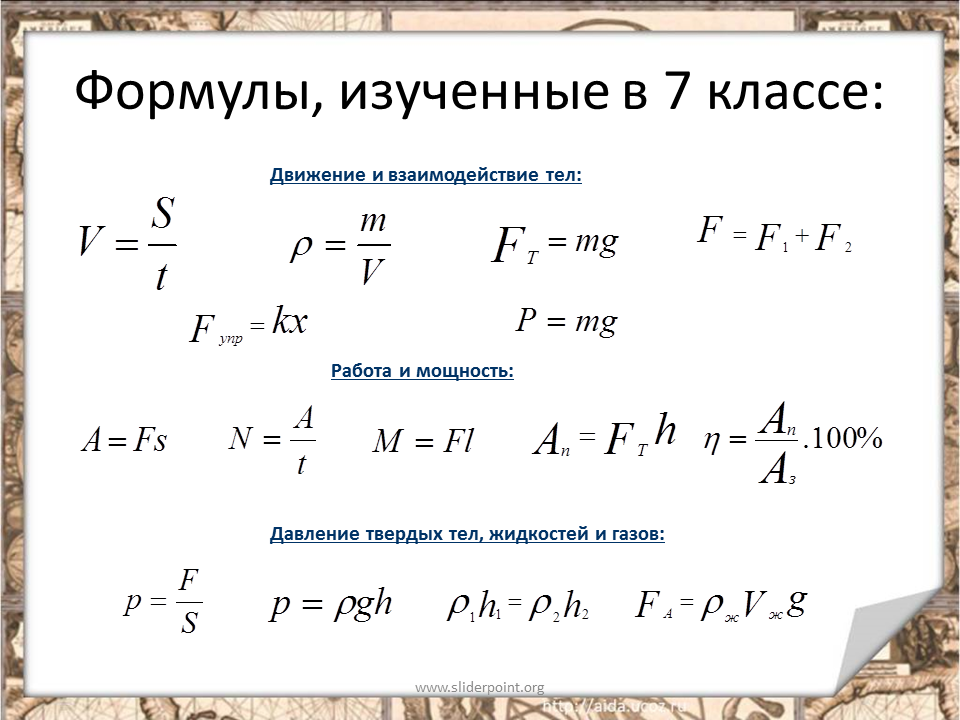 Какая формула для определения давления. Формула давления физика 7 класс. Формула для нахождения давления физика 7 класс. Давление формула 7 класс. Формула давления в физике 7 класс.