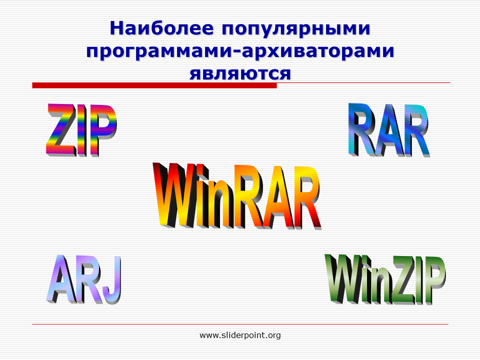 Архиватором является программа. Самые популярные архиваторы. Архивация данных. Самые популярные программы архиваторы. Презентация на тему архивация данных.