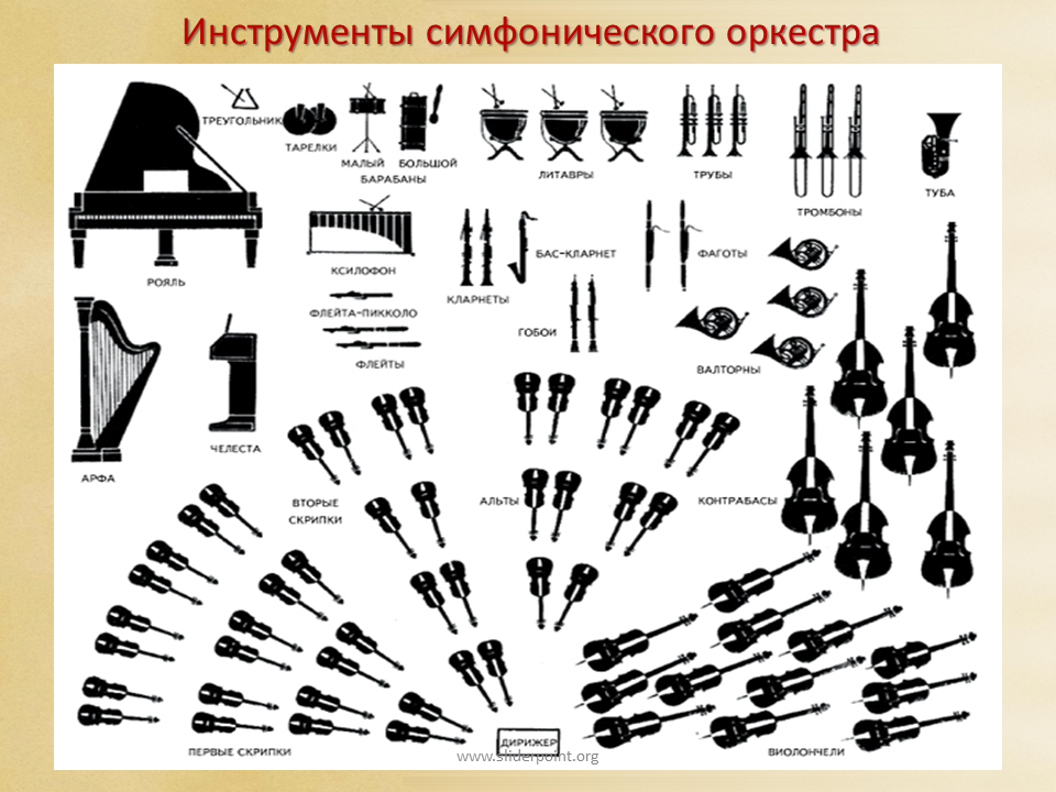 Перечислите группы симфонического оркестра. Симфонический оркестр схема расположения музыкальных инструментов. Схема размещения музыкальных инструментов в симфоническом оркестре. Схема расположения инструментов в симфоническом оркестре. Схема построения симфонического оркестра.